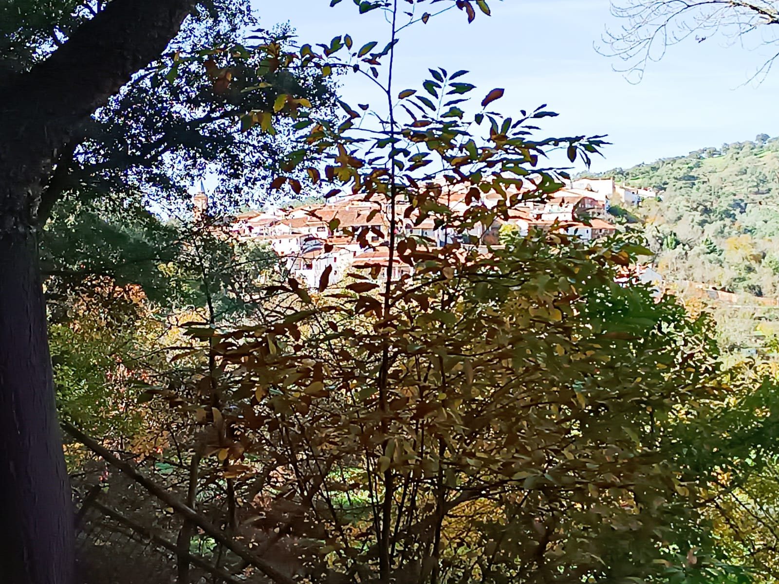 Vista de Valdelarco desde sendero